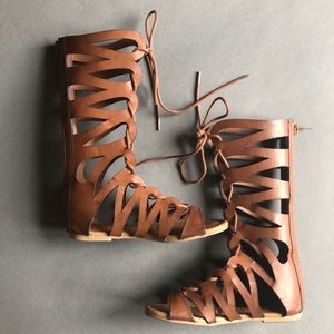MIA Brown Gladiator Sandals